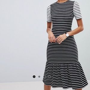 ASOS Black & White stripe dress